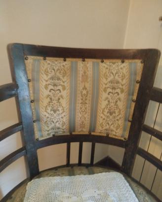 poltroncina a pozzetto primo del 900 liberty