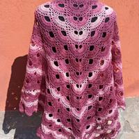 scialle nuovo fatto a mano lana idea x Natale