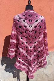 scialle nuovo fatto a mano lana idea x Natale