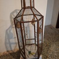 vecchia gabbia per uccelli