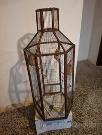 vecchia gabbia per uccelli