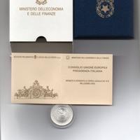 Moneta Italia € 10 Presidenza Italiana 2003 Europa