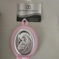 Sopraculla rosa Madonna con bambino con carillon 