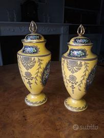 Coppia Potiches Porcellana Imperiale di Sevres