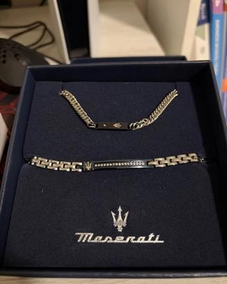 set bracciale +collana maserati