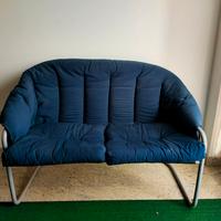 Divanetto 2 Posti Blu - Design Minimal 