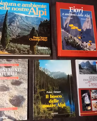 Lotto 5 libri natura e ambiente delle Alpi