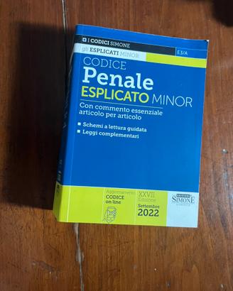 Codice Penale Esplicato Minor Simone 2022