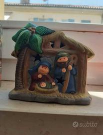 Presepe natalizio con luce LED – cm 12,2 x 6 x 9,7