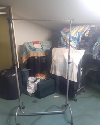 Appendi abito in acciaio e plastica