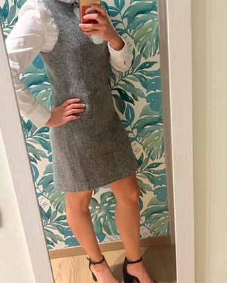 Abito mango grigio elegante nuovo con cartellino