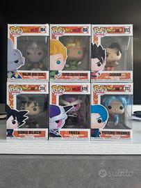 Lotto 6 funko pop dragon ball goku gohan trunks