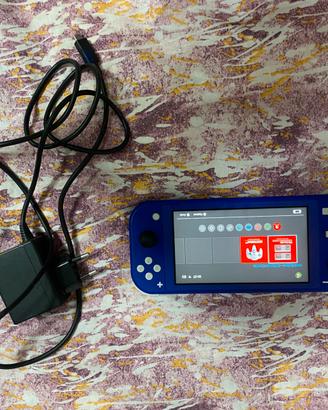nintendo switch lite viola con caricabatterie