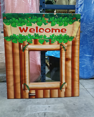 Pannello Decorativo "Welcome"  Tema Giungla