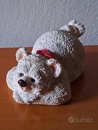 Artefice orso bianco sdraiato anni 90