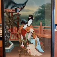 Arte orientale su vetro di alta qualità. 