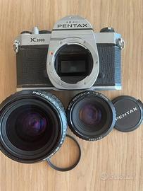 PENTAX K1000 con due obiettivi funzionante!!