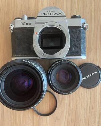 PENTAX K1000 con due obiettivi funzionante!!