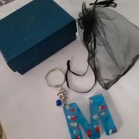 portachiavi con lettera m 