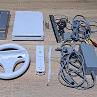 Console Nintendo Wii+RE GALO memory card+manubrio