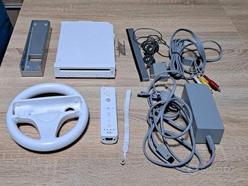 Console Nintendo Wii+RE GALO memory card+manubrio