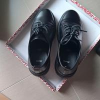 Scarpe stringate nero opaco