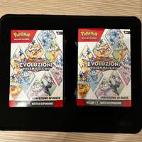 Coppia bundle carte pokemon evoluzioni prismatiche
