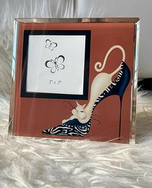 Cornice foto 15x15 gatto tacco design glamour
