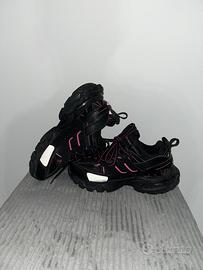 balenciaga track nere e fucsia