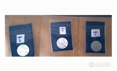 3 Monete 5 Lire 1954 Delfino-Firma Distante NC