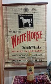 White Horse Scotch Whisky con poster stendardo 