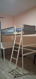 letto soppalco ikea vitaval gia smontato bene