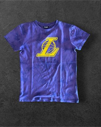 T-Shirt NBA Los Angeles Lakers Viola Tie Dye XS/S