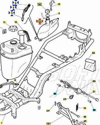Serbatoio Aprilia Scarabeo 50 AP8230859
