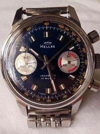 Cronografo Hellas anni 70 calibro Valjoux 7733