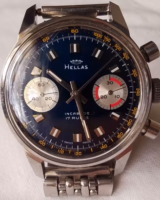 Cronografo Hellas anni 70 calibro Valjoux 7733