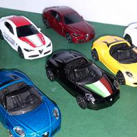 7 modelli Majorette 1/57 Alfa Romeo Giulia e 4C sp