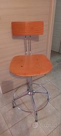 sgabello girevole anni 70