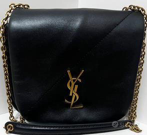 Borsa Yves Saint Laurent in pelle nera morbida