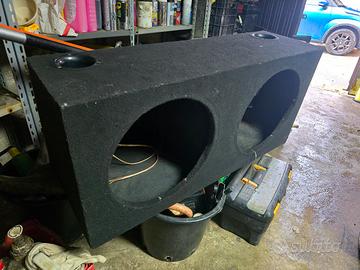 Cassa per due subwoofer da 38.
