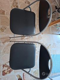 sedia imbottita nera.5 pezzi