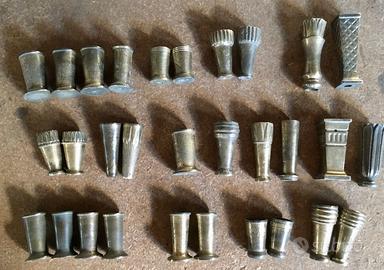 Puntali in ottone per sedie e mobili vintage