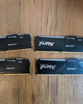 Kingston furybeast ddr5 6000 4 x 16 gb