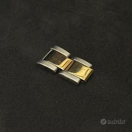 Maglia rolex acciaio e oro ripiegata per vintage