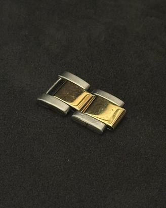 Maglia rolex acciaio e oro ripiegata per vintage