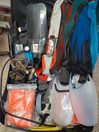 attrezzature varie per immersione 