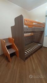 Letto a castello con pedana