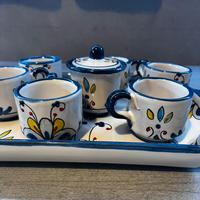 Set tazzine da caffe in ceramica Vietrese