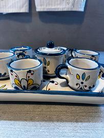 Set tazzine da caffe in ceramica Vietrese