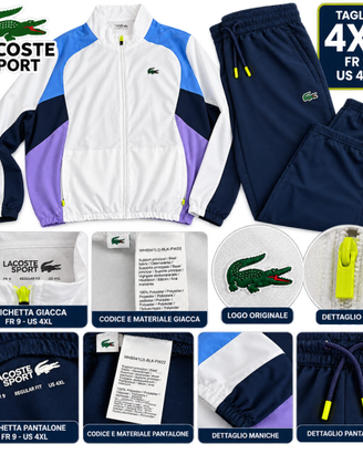 🔥 Tuta Lacoste Sport Originale 4XL – Completa Gia